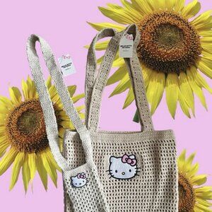 Hello Kitty x Forever 21 Crocet Tote + Matching Cell Phone Bag